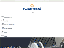Tablet Screenshot of plastiforms.fr